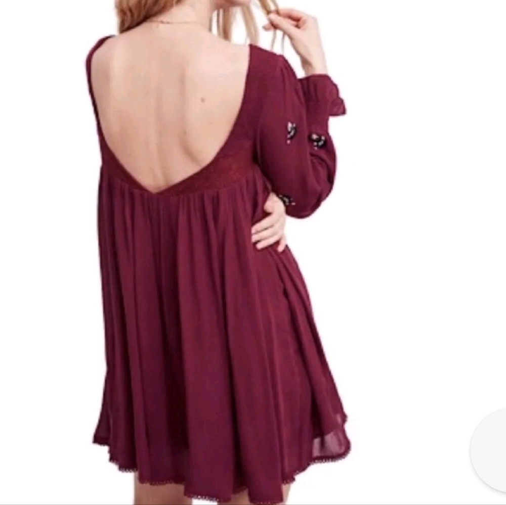FREE PEOPLE Mohave Embroidered Woven Mini Dress Size S - Picture 5 of 10